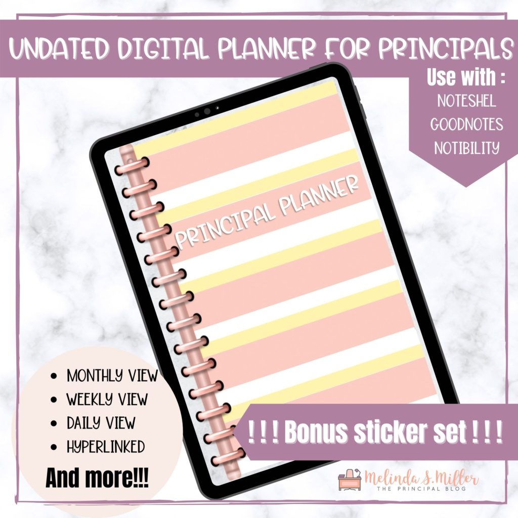 Digital Planner For Principals: Paperless Planning